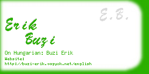 erik buzi business card